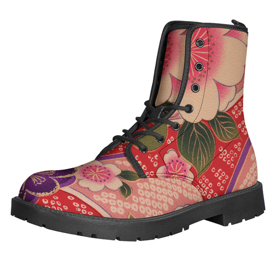 Cherry Blossom Kimono Pattern Print Backpack