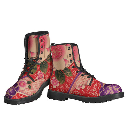 Cherry Blossom Kimono Pattern Print Backpack