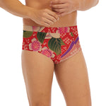 Cherry Blossom Kimono Pattern Print Men's Briefs