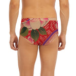 Cherry Blossom Kimono Pattern Print Men's Briefs