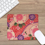 Cherry Blossom Kimono Pattern Print Mouse Pad