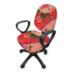 Cherry Blossom Kimono Pattern Print Office Chair Cover