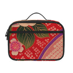 Cherry Blossom Kimono Pattern Print Portable Lunch Bag