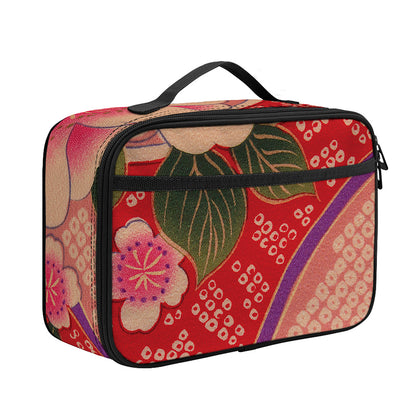 Cherry Blossom Kimono Pattern Print Portable Lunch Bag