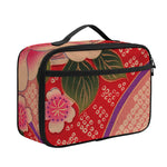 Cherry Blossom Kimono Pattern Print Portable Lunch Bag
