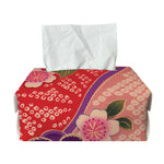 Cherry Blossom Kimono Pattern Print Rectangle Tissue Box Cover