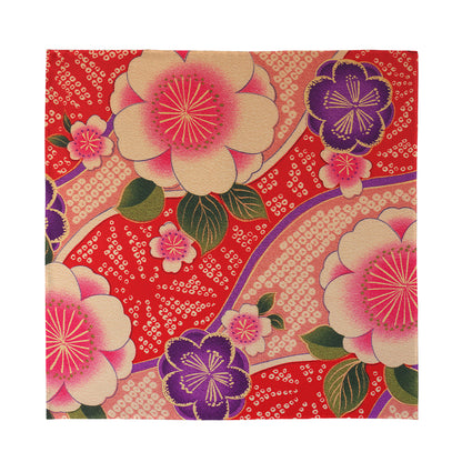 Cherry Blossom Kimono Pattern Print Silk Bandana