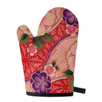 Cherry Blossom Kimono Pattern Print Single Oven Mitt