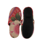 Cherry Blossom Kimono Pattern Print Slippers