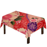 Cherry Blossom Kimono Pattern Print Tablecloth