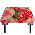 Cherry Blossom Kimono Pattern Print Tablecloth