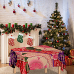 Cherry Blossom Kimono Pattern Print Tablecloth