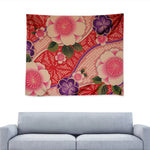Cherry Blossom Kimono Pattern Print Tapestry