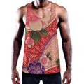 Cherry Blossom Kimono Pattern Print Men's Workout Tank Top