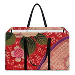 Cherry Blossom Kimono Pattern Print Utility Tote Bag
