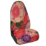 Cherry Blossom Kimono Pattern Print Waterproof Car Seat Cover