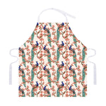 Cherry Blossom Peacock Print Adjustable Apron