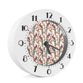 Cherry Blossom Peacock Print Alarm Clock