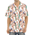 Cherry Blossom Peacock Print Aloha Shirt