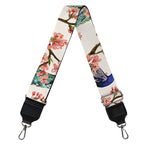 Cherry Blossom Peacock Print Bag Strap
