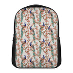 Cherry Blossom Peacock Print Casual Backpack