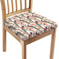 Cherry Blossom Peacock Print Chair Cushion Cover