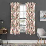 Cherry Blossom Peacock Print Curtain
