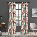 Cherry Blossom Peacock Print Curtain