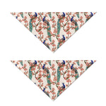Cherry Blossom Peacock Print Dog Bandana