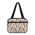 Cherry Blossom Peacock Print Double Strap Bible Bag