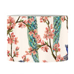 Cherry Blossom Peacock Print Drum Lamp Shade