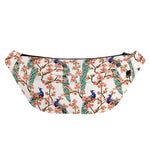 Cherry Blossom Peacock Print Fanny Pack