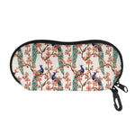 Cherry Blossom Peacock Print Glasses Case