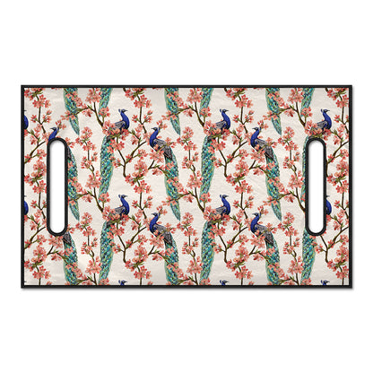 Cherry Blossom Peacock Print Golf Cart Seat Cover