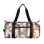 Cherry Blossom Peacock Print Gym Bag