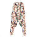 Cherry Blossom Peacock Print Hammer Pants