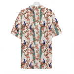 Cherry Blossom Peacock Print Hawaiian Shirt