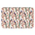 Cherry Blossom Peacock Print Indoor Door Mat