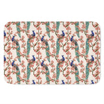 Cherry Blossom Peacock Print Indoor Door Mat