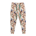 Cherry Blossom Peacock Print Jogger Pants