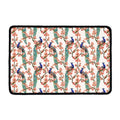 Cherry Blossom Peacock Print Kitchen Mat