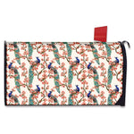 Cherry Blossom Peacock Print Mailbox Cover