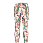 Cherry Blossom Peacock Print Men's leggings
