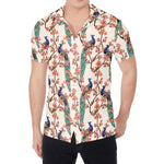 Cherry Blossom Peacock Print Men's Shirt
