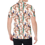 Cherry Blossom Peacock Print Men's Shirt