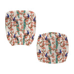 Cherry Blossom Peacock Print Office Chair Cover