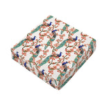 Cherry Blossom Peacock Print Outdoor Seat Cushion Cover