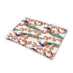 Cherry Blossom Peacock Print Pet Cooling Mat Cover