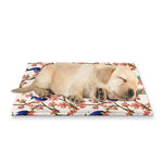 Cherry Blossom Peacock Print Pet Cooling Mat Cover