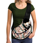 Cherry Blossom Peacock Print Pet Sling Carrier